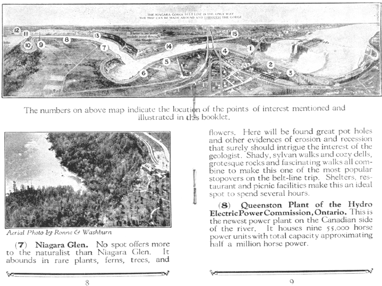 Niagara Gorge Belt Line Brochure Pages 8 and 9